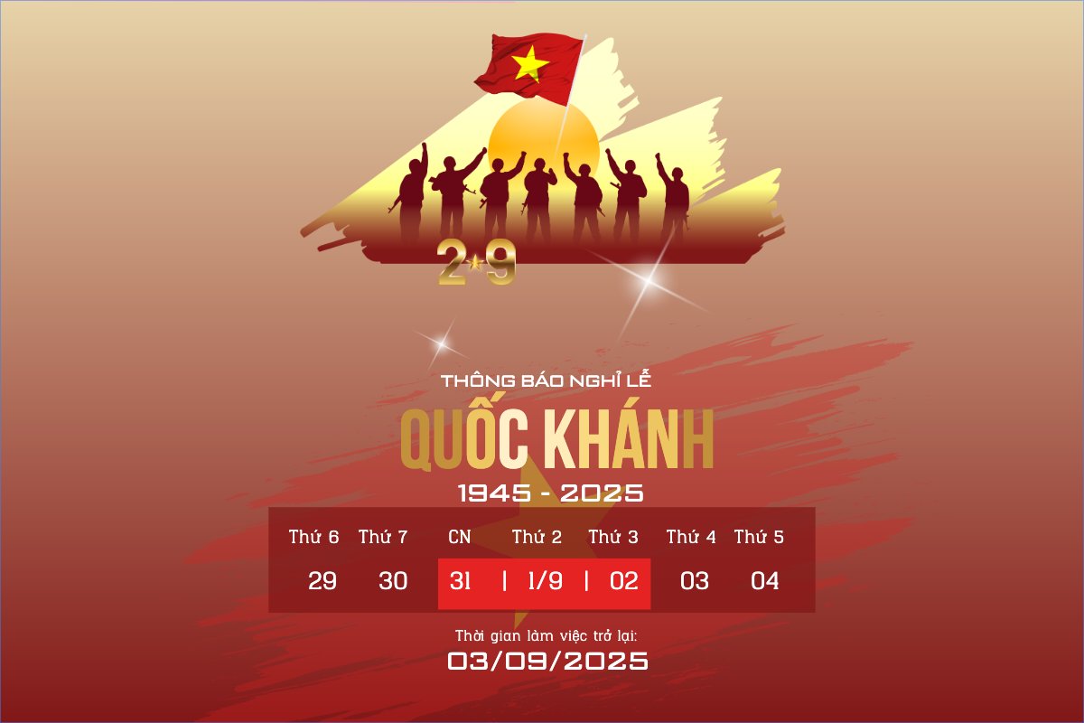 2/9, Quốc Khánh, lễ hội, thông báo, lịch nghỉ, Việt Nam, sự kiện, event, hiện đại, modern