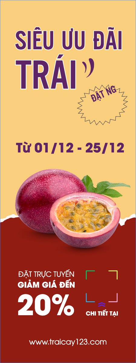 Mẫu Standee Nông sản, trái cây, fruit, chanh dây — LayerPic