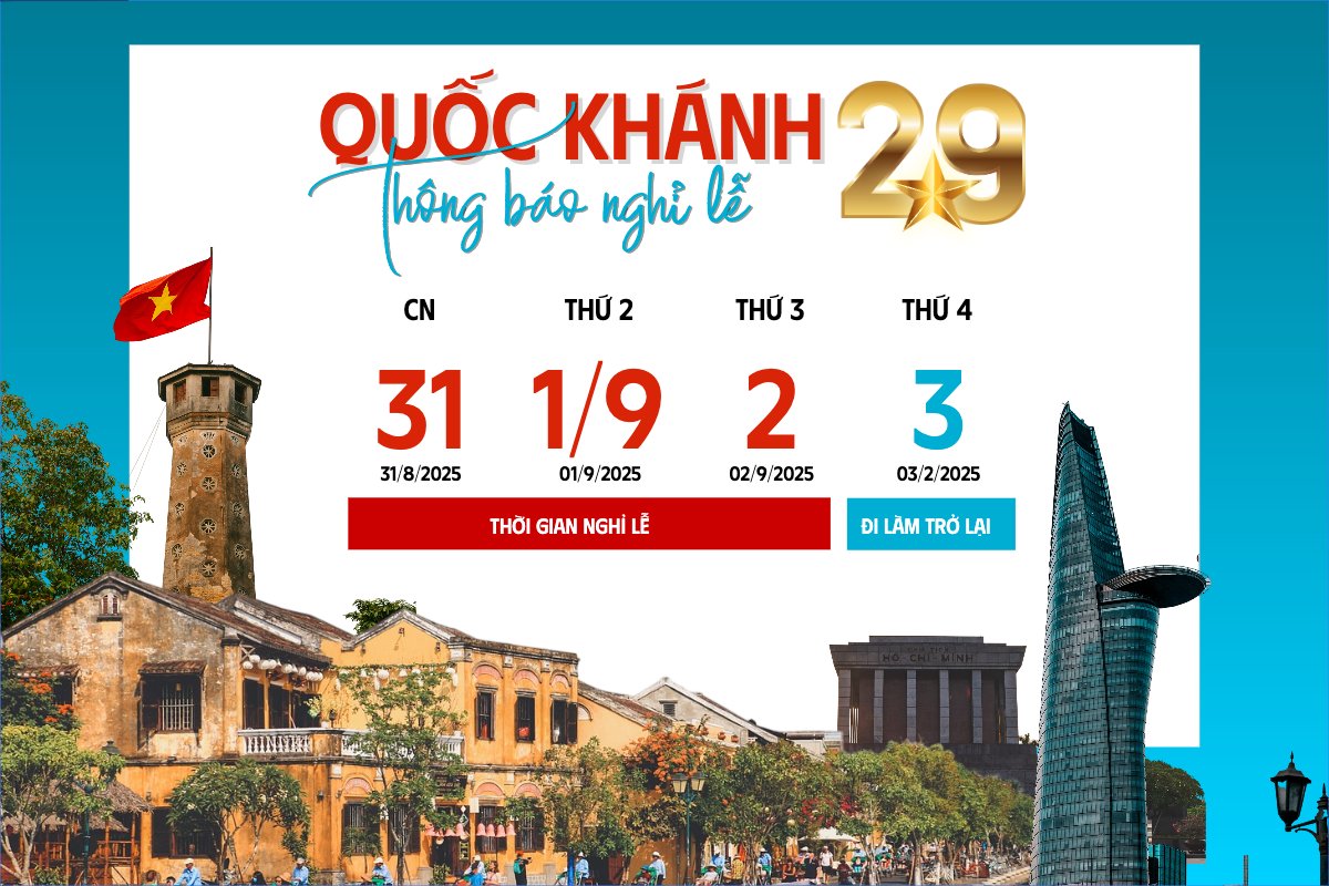 Mẫu Banner - Băng rôn 2/9, Quốc Khánh, lễ hội, thông báo, lịch nghỉ, Việt Nam, sự kiện, event, hiện đại, modern — LayerPic