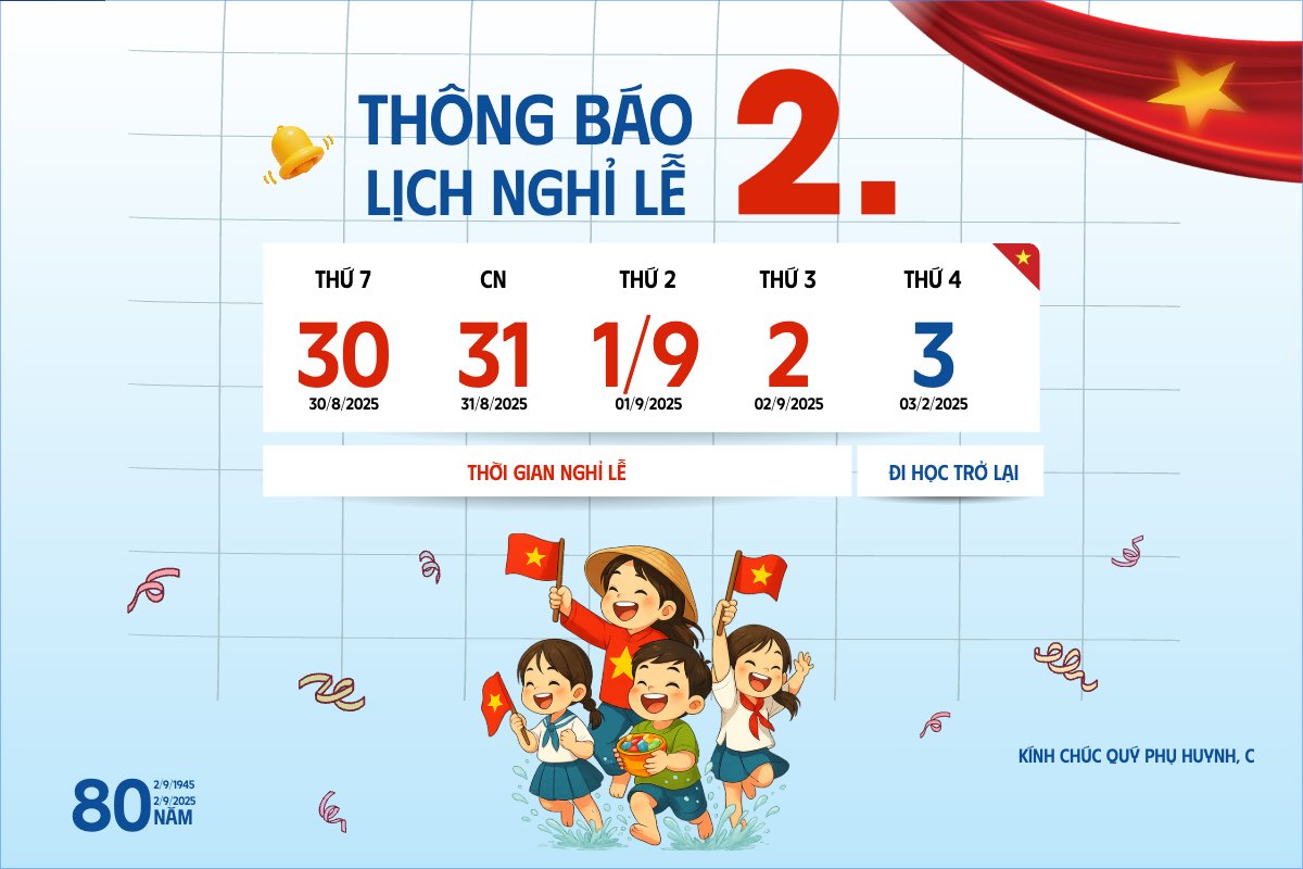 Mẫu Banner - Băng rôn 2/9, Quốc Khánh, lễ hội, thông báo, lịch nghỉ, Việt Nam, sự kiện, dễ thương, cute, chibi, hoạt hình, cartoon — LayerPic
