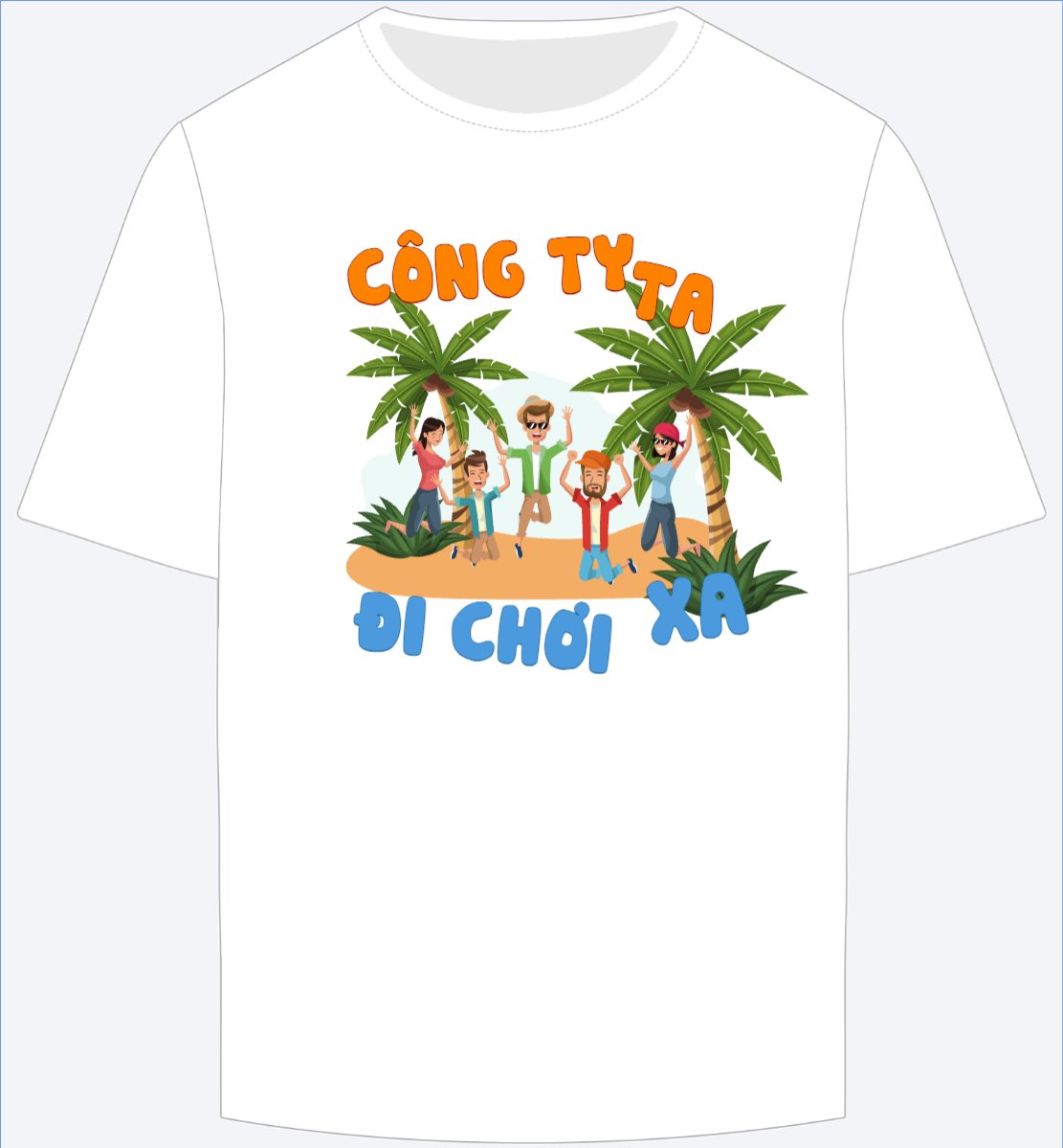 Mẫu Ao Thun Summer, mùa hè, team building, teamwork, du lịch, travel, hội nhóm, team, tập thể — LayerPic
