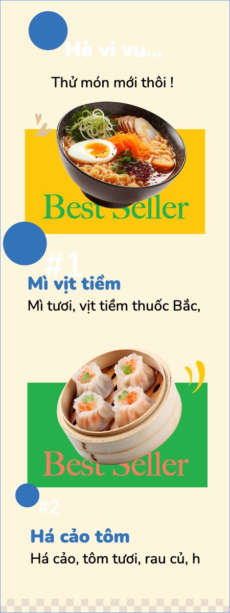 Mẫu Standee Đồ ăn, food, thực phẩm, ẩm thực, món ăn, F&B, nhà hàng, thức ăn — LayerPic