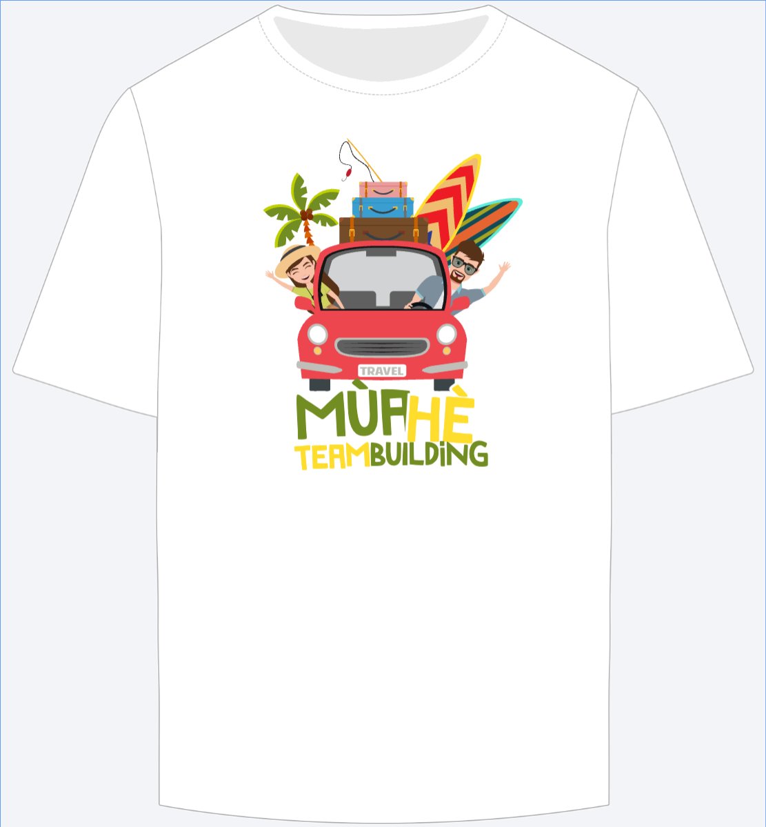 Mẫu Ao Thun Summer, mùa hè, team building, teamwork, du lịch, travel, hội nhóm, team, tập thể — LayerPic