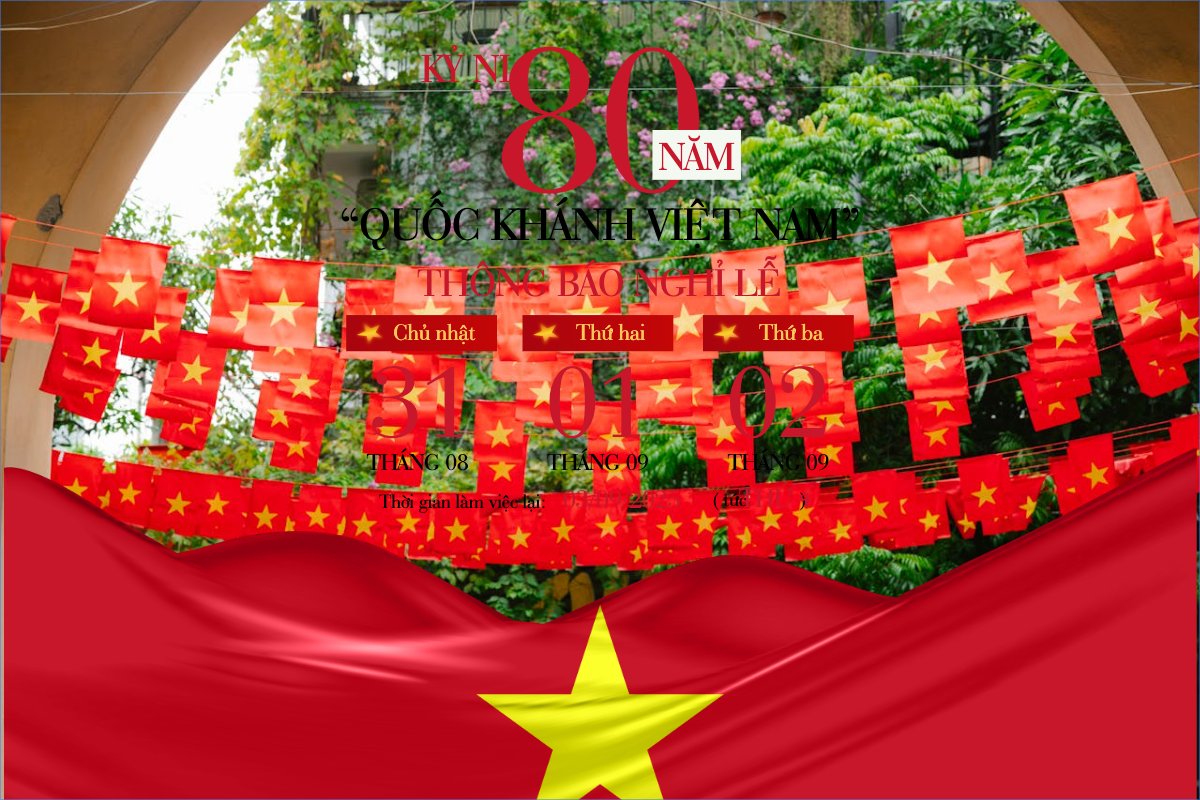 2/9, Quốc Khánh, lễ hội, thông báo, lịch nghỉ, Việt Nam, sự kiện, event, hiện đại, modern