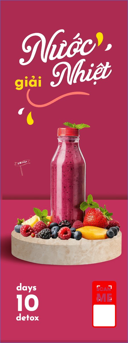 Mẫu Standee Nước uống, juice, giải khát, F&B, drink, fruit, sinh tố, juice — LayerPic