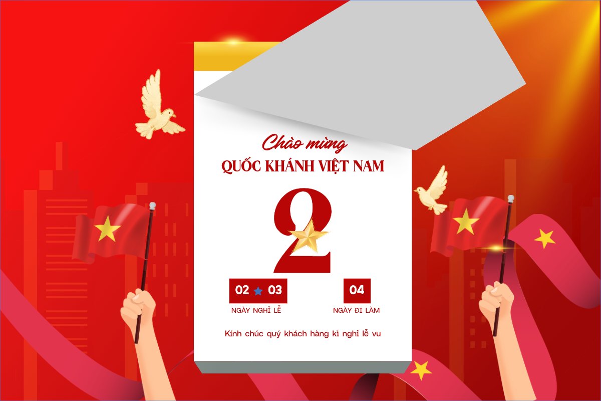 Mẫu Banner - Băng rôn 2/9, Quốc Khánh, lễ hội, thông báo, lịch nghỉ, Việt Nam, sự kiện, event, hiện đại, morden — LayerPic