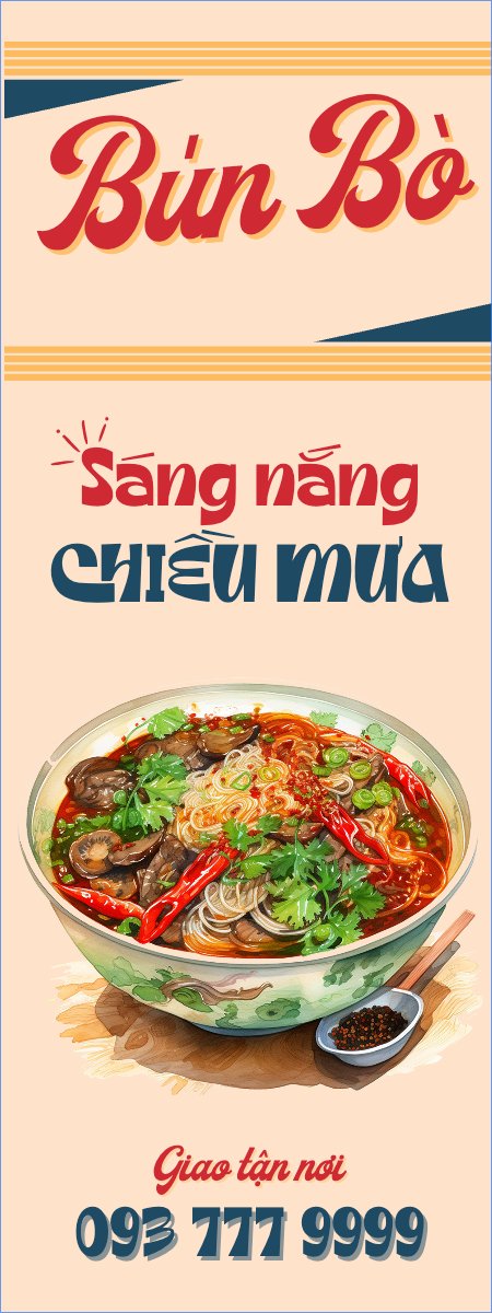 Mẫu Standee Đồ ăn, food, thực phẩm, ẩm thực, món ăn, F&B, nhà hàng, thức ăn — LayerPic