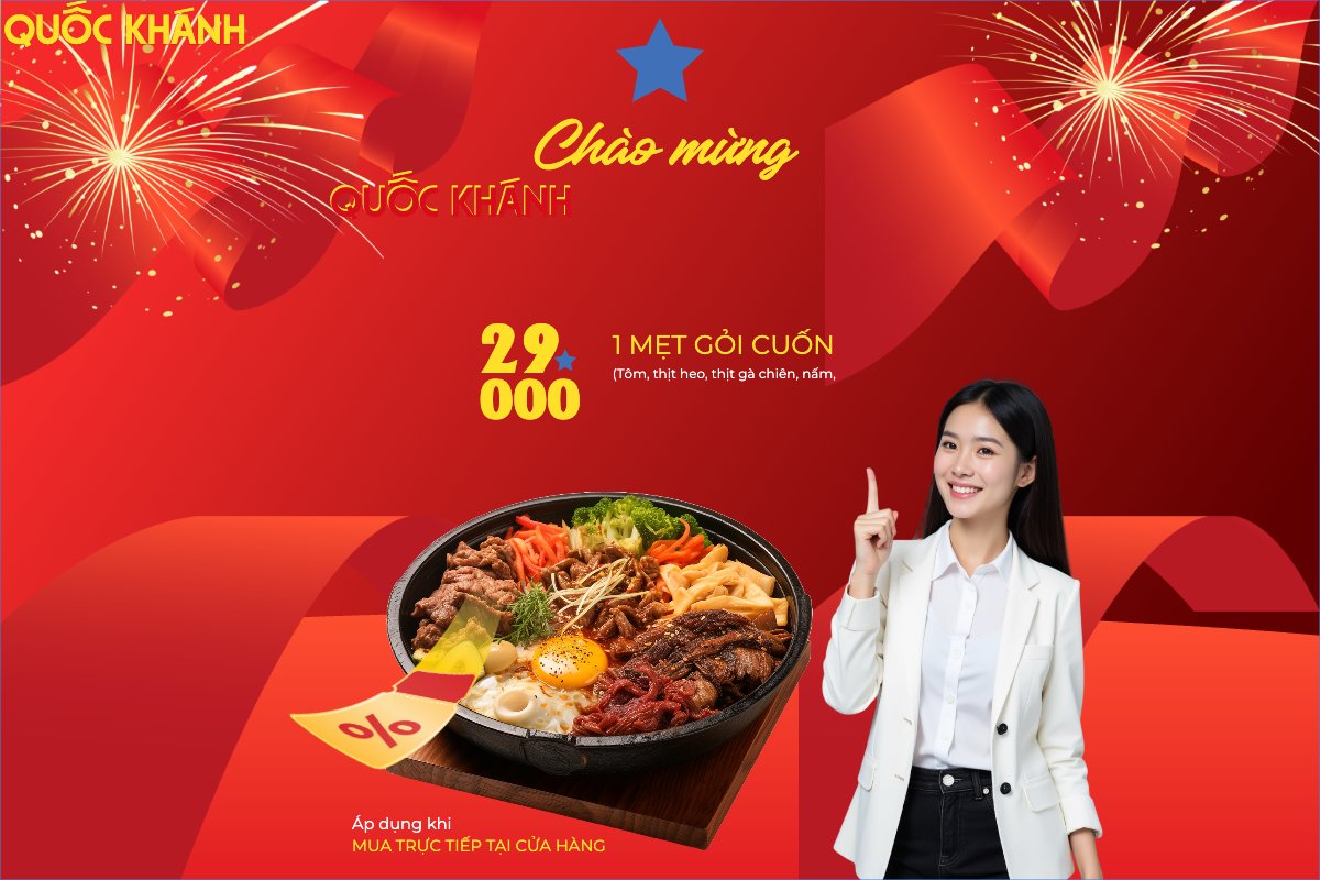 Mẫu Banner - Băng rôn 2/9, Quốc Khánh, lễ hội, Việt Nam, đồ ăn, food, thực phẩm, ẩm thực, món ăn, F&B, thức ăn, hiện đại, modern — LayerPic