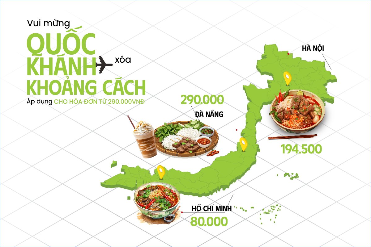 Mẫu Banner - Băng rôn 2/9, Quốc Khánh, lễ hội, Việt Nam, đồ ăn, food, thực phẩm, ẩm thực, món ăn, F&B, thức ăn, hiện đại, modern — LayerPic