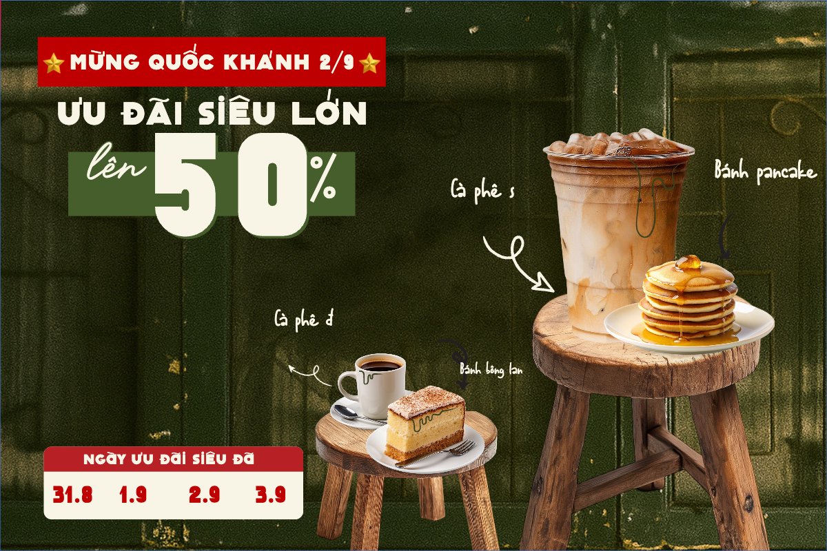 Mẫu Banner - Băng rôn 2/9, Quốc Khánh, lễ hội, Việt Nam, nước uống, juice, giải khát, F&B, drink, cổ điển, vintage, retro, classic — LayerPic