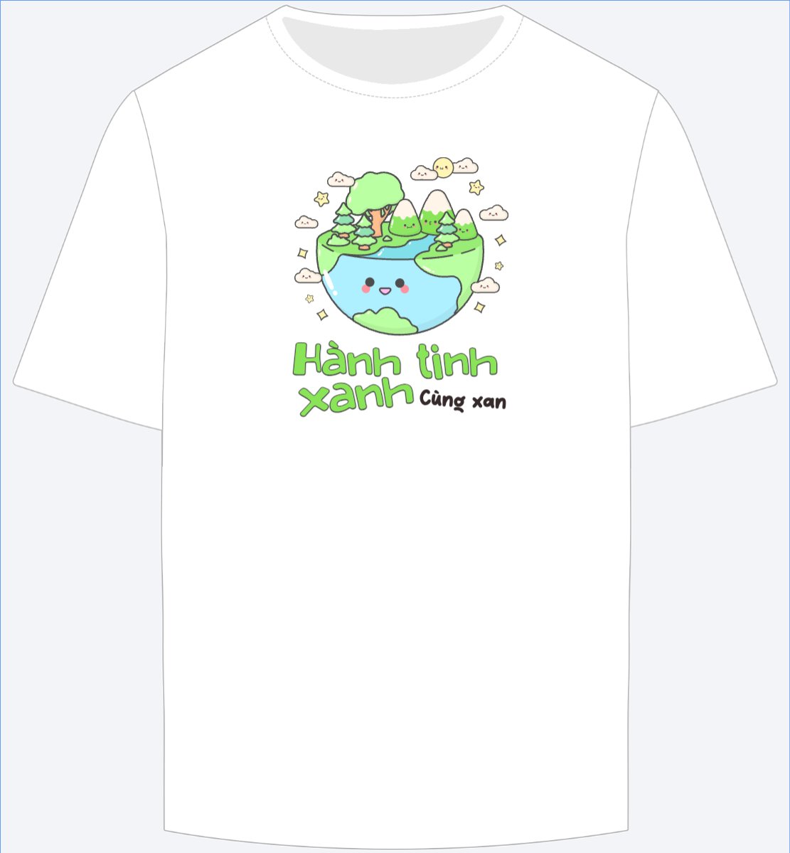 Mẫu Ao Thun Mùa hè xanh, tình nguyện viên, tình nguyện, hội nhóm, team, tập thể — LayerPic