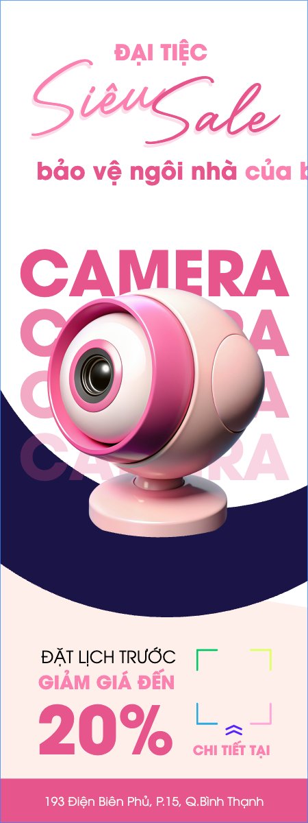 Mẫu Standee Công nghệ, technology, điện tử, electronic, camera giám sát, camera — LayerPic