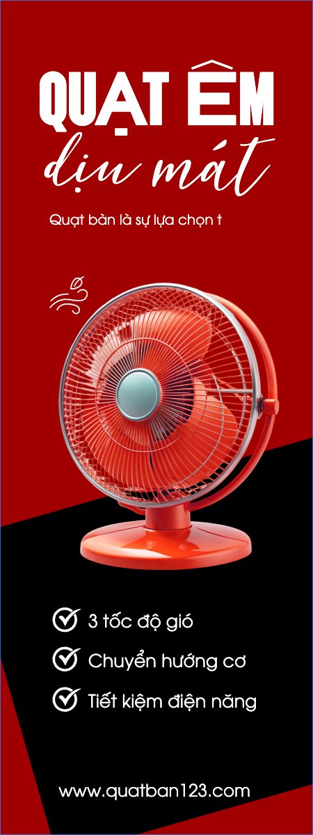 Mẫu Standee Công nghệ, technology, điện tử, electronic, quạt bàn, quạt điện, quạt — LayerPic