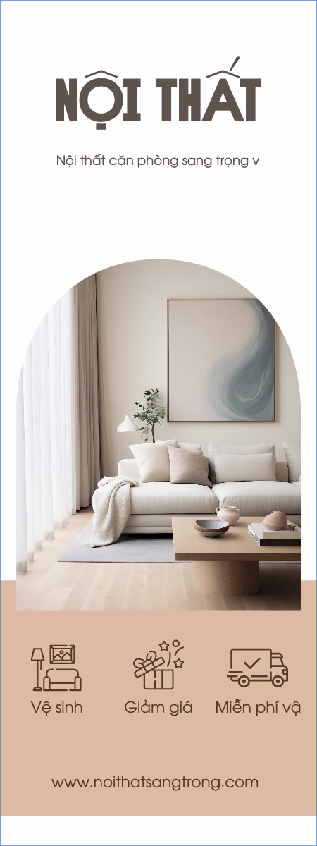 Mẫu Standee Xây dựng, build, nội thất, bất động sản, interior, real estate — LayerPic