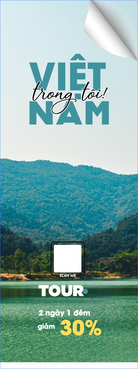 Mẫu Standee Du lịch, travel, tourism, trải nghiệm, khám phá, Việt Nam — LayerPic