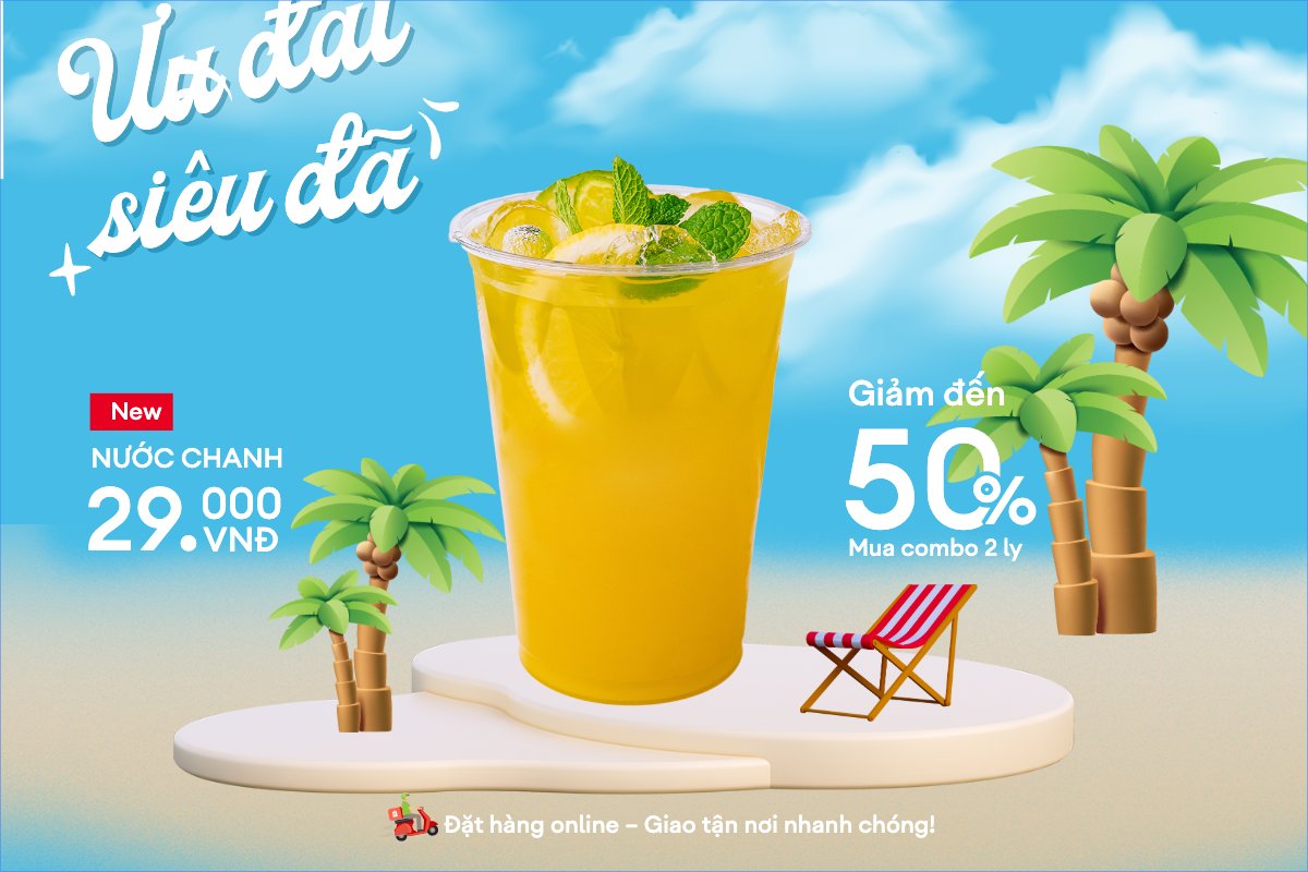 Mẫu Banner - Băng rôn Nước ép, nước uống, juice, giải khát, F&B, drink, dễ thương, hiện đại,modern — LayerPic