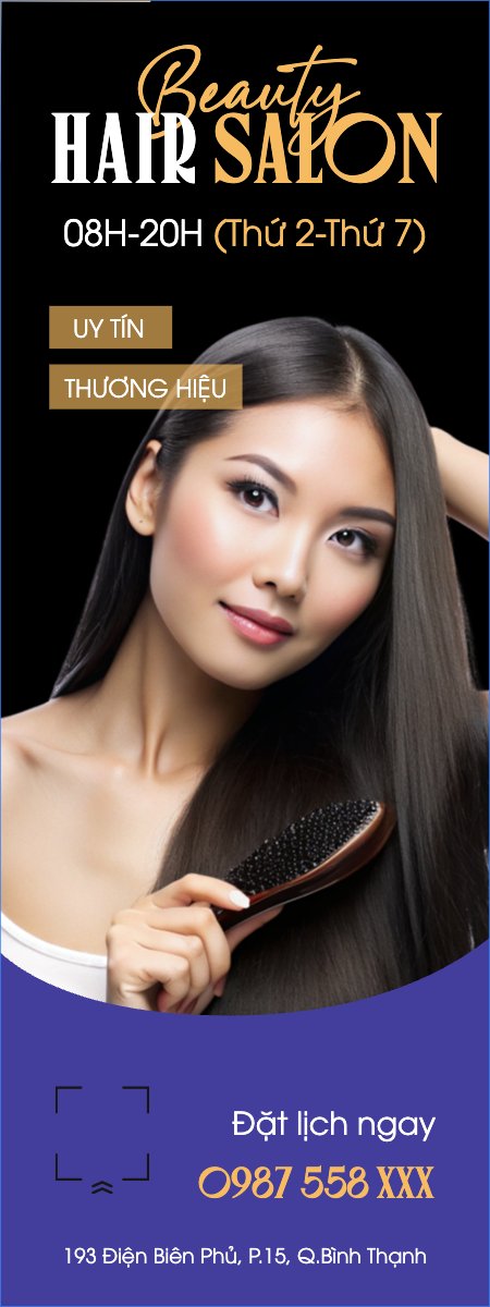 Mẫu Standee Spa, beauty, làm đẹp, thẩm mỹ, nail, hair, tóc — LayerPic