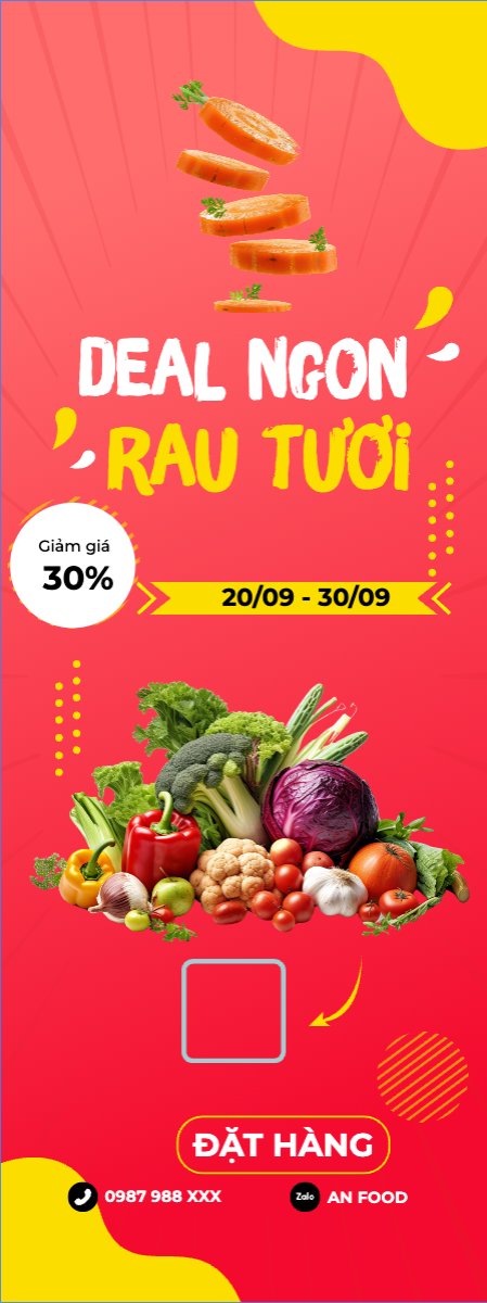 Mẫu Standee Nông sản, agricultural, farm, rau củ, rau quả — LayerPic
