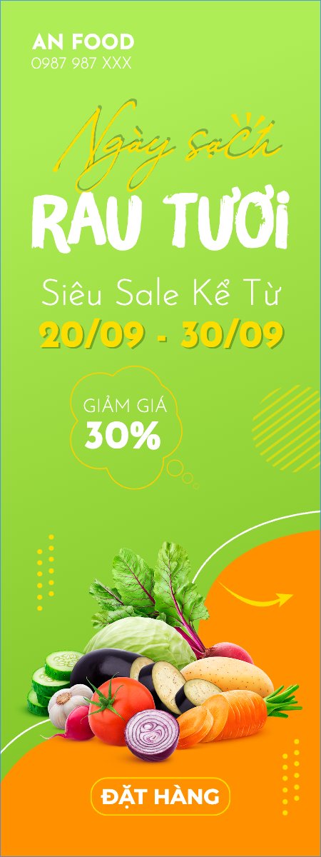 Mẫu Standee Nông sản, agricultural, farm, rau củ, rau quả — LayerPic