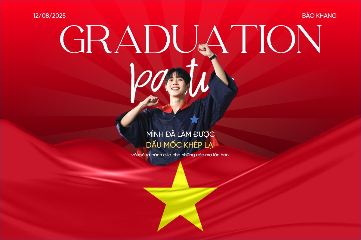 Mẫu Banner - Băng rôn Tốt nghiệp, kỉ yếu, Graduation, yearbook, sự kiện, event, giáo dục, education, Việt Nam — LayerPic