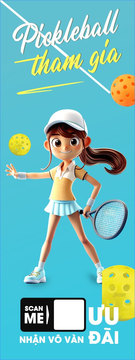 Mẫu Standee Sự kiện, chương trình, giải trí, thể thao, sport, pickleball — LayerPic
