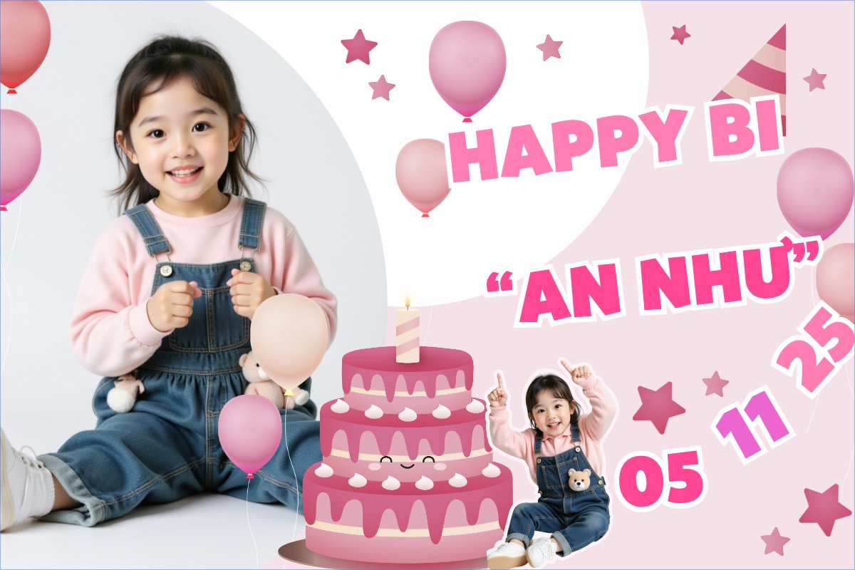 Em bé, trẻ em, baby, kids, birthday, sinh nhật, kỉ niệm, sự kiện, event, giải trí, entertainment