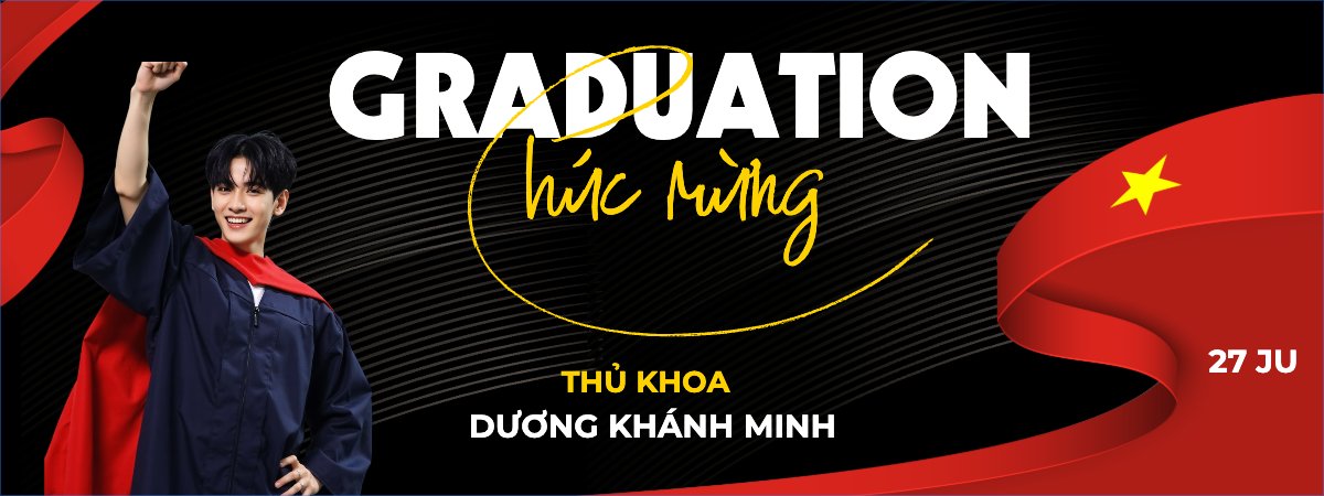 Mẫu Banner cầm tay Tốt nghiệp, kỉ yếu, Graduation, yearbook, sự kiện, event, giáo dục, education, Việt Nam — LayerPic
