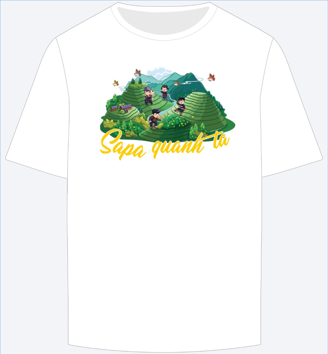 Mẫu Ao Thun Sapa, du lịch, travel, hội nhóm, team, tập thể — LayerPic