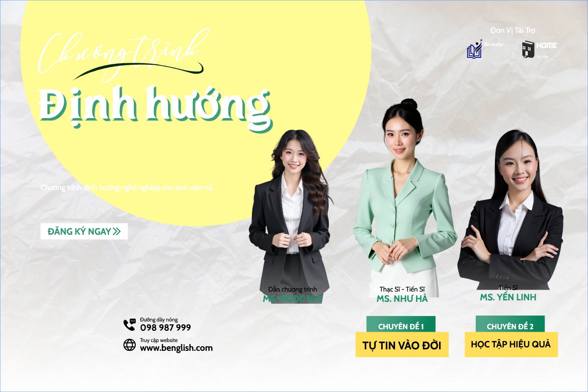 Mẫu Banner - Băng rôn Sự kiện, event, giáo dục, education, school, trường học, sinh viên , hướng nghiệp — LayerPic