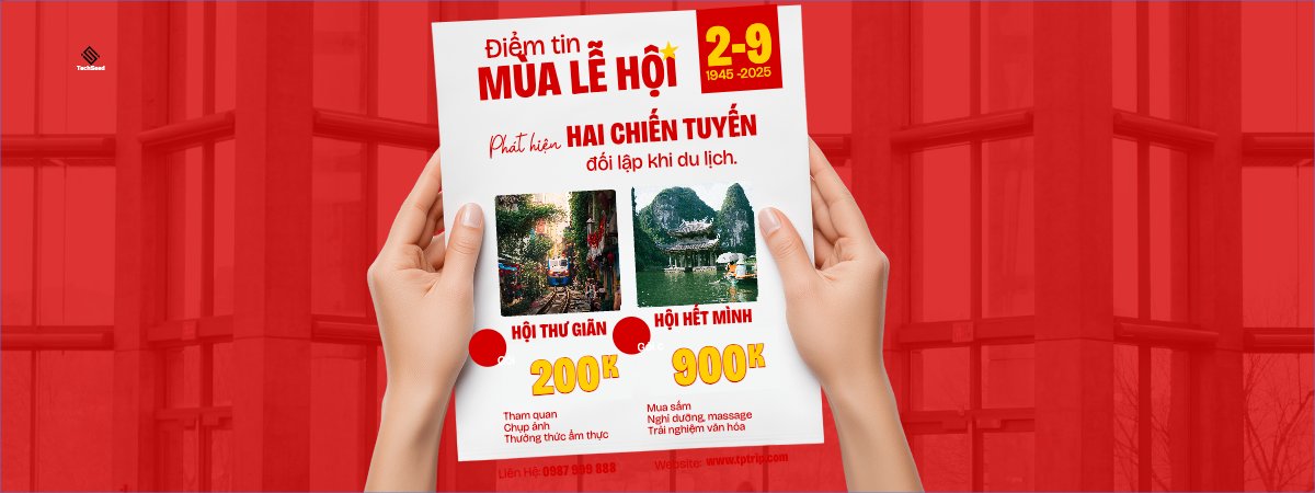 Mẫu Banner cầm tay 2/9, Quốc Khánh, lễ hội, Việt Nam, làm đẹp, spa, beauty, thẩm mỹ, skincare, hiện đại, modern — LayerPic