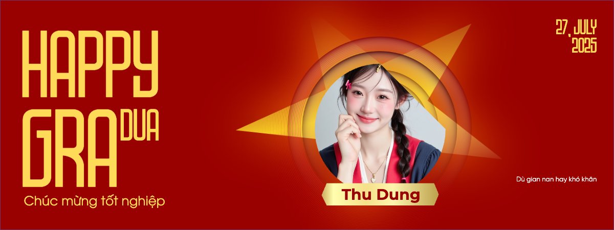 Mẫu Banner cầm tay Tốt nghiệp, kỉ yếu, Graduation, yearbook, sự kiện, event, giáo dục, education, Việt Nam — LayerPic