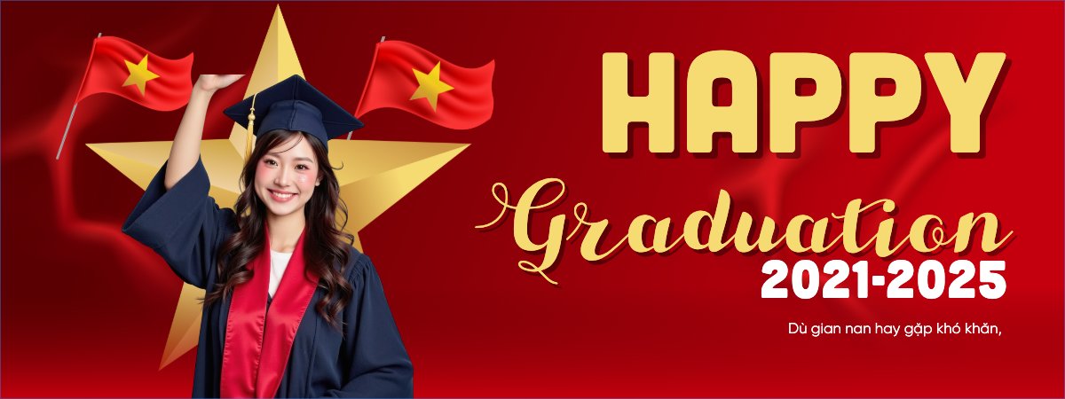 Mẫu Banner cầm tay Tốt nghiệp, kỉ yếu, Graduation, yearbook, sự kiện, event, giáo dục, education, Việt Nam — LayerPic
