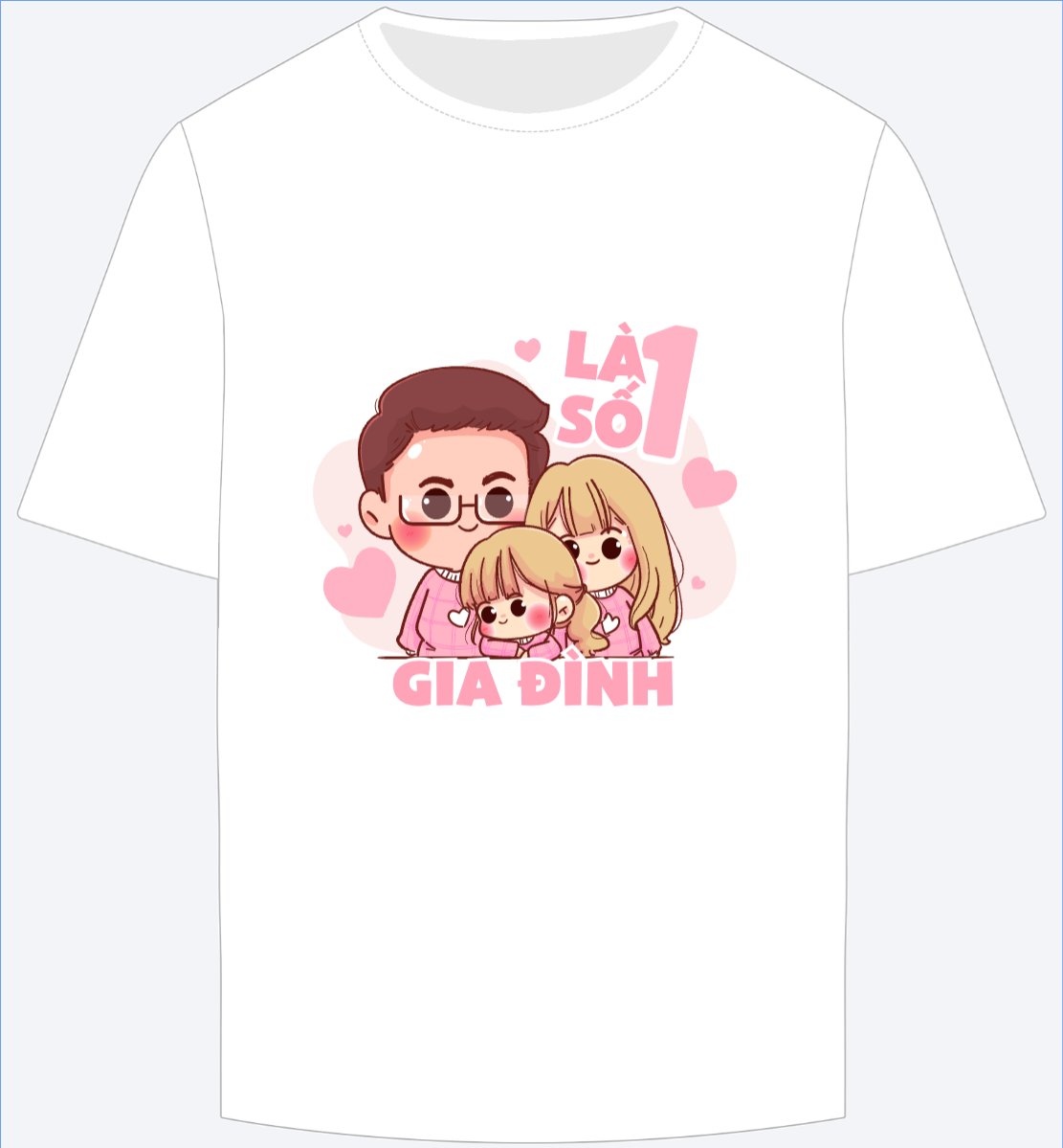 Mẫu Ao Thun Gia đình, family, nhà, gia đình chibi — LayerPic