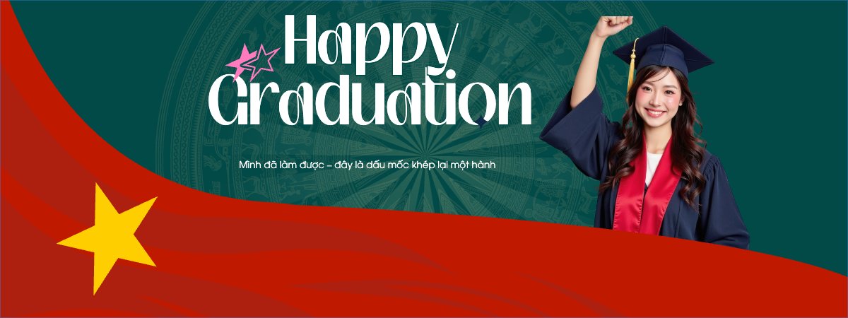 Mẫu Banner cầm tay Tốt nghiệp, kỉ yếu, Graduation, yearbook, sự kiện, event, giáo dục, education, Việt Nam — LayerPic