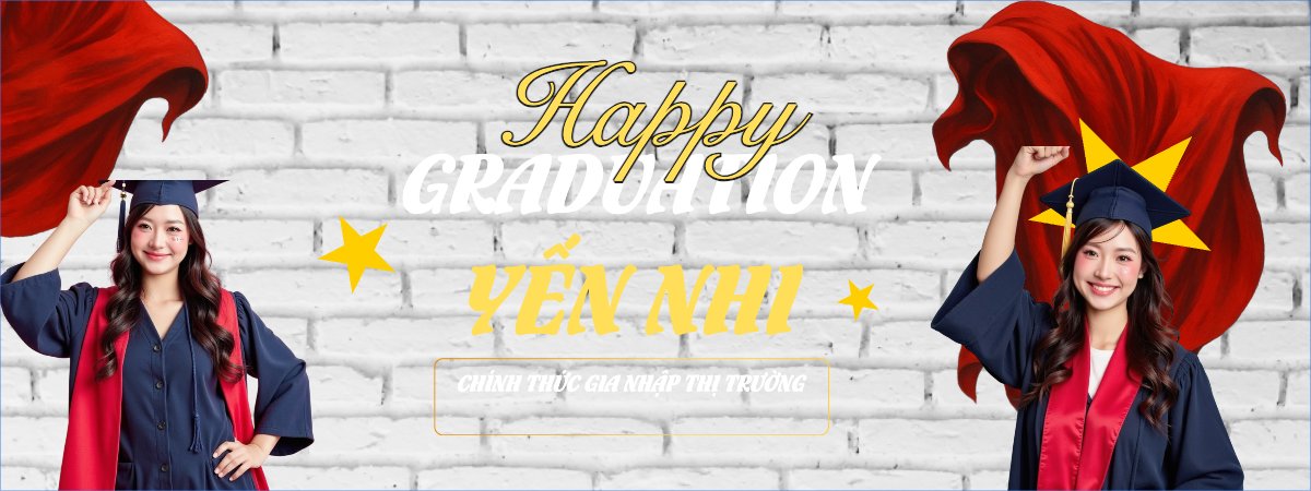 Mẫu Banner cầm tay Tốt nghiệp, kỉ yếu, Graduation, yearbook, sự kiện, event, giáo dục, education, Việt Nam — LayerPic