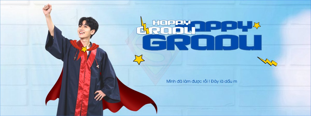 Mẫu Banner cầm tay Tốt nghiệp, kỉ yếu, Graduation, yearbook, sự kiện, event, giáo dục, education, superman — LayerPic