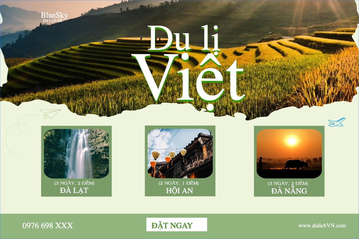 Mẫu Banner - Băng rôn Du lịch, travel, tourism, trải nghiệm, khám phá — LayerPic