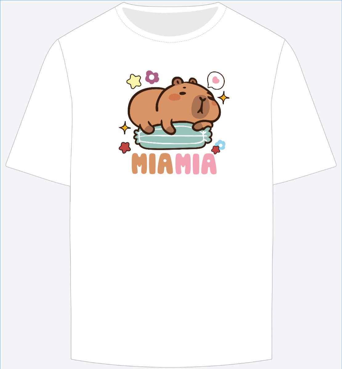 Mẫu Ao Thun Capybara, chuột lang nước, trending, hot, viral, xu hướng, thịnh hành — LayerPic