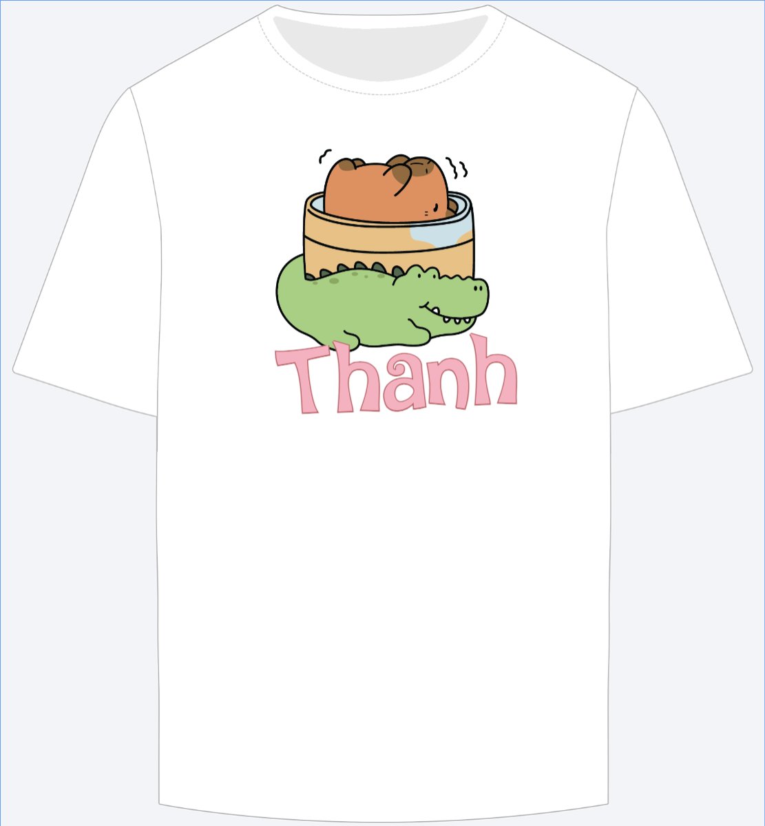Mẫu Ao Thun Capybara, chuột lang nước, trending, hot, viral, xu hướng, thịnh hành — LayerPic