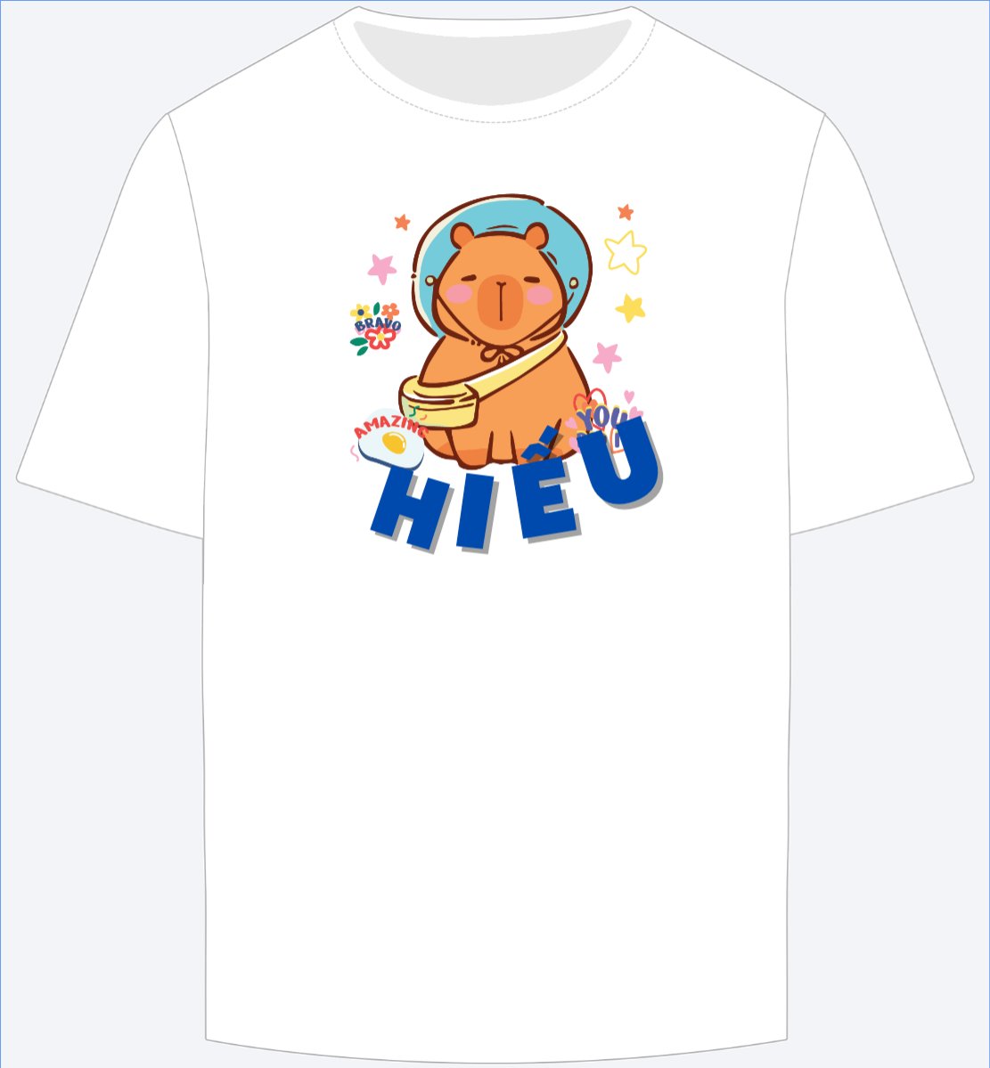 Mẫu Ao Thun Capybara, chuột lang nước, trending, hot, viral, xu hướng, thịnh hành — LayerPic