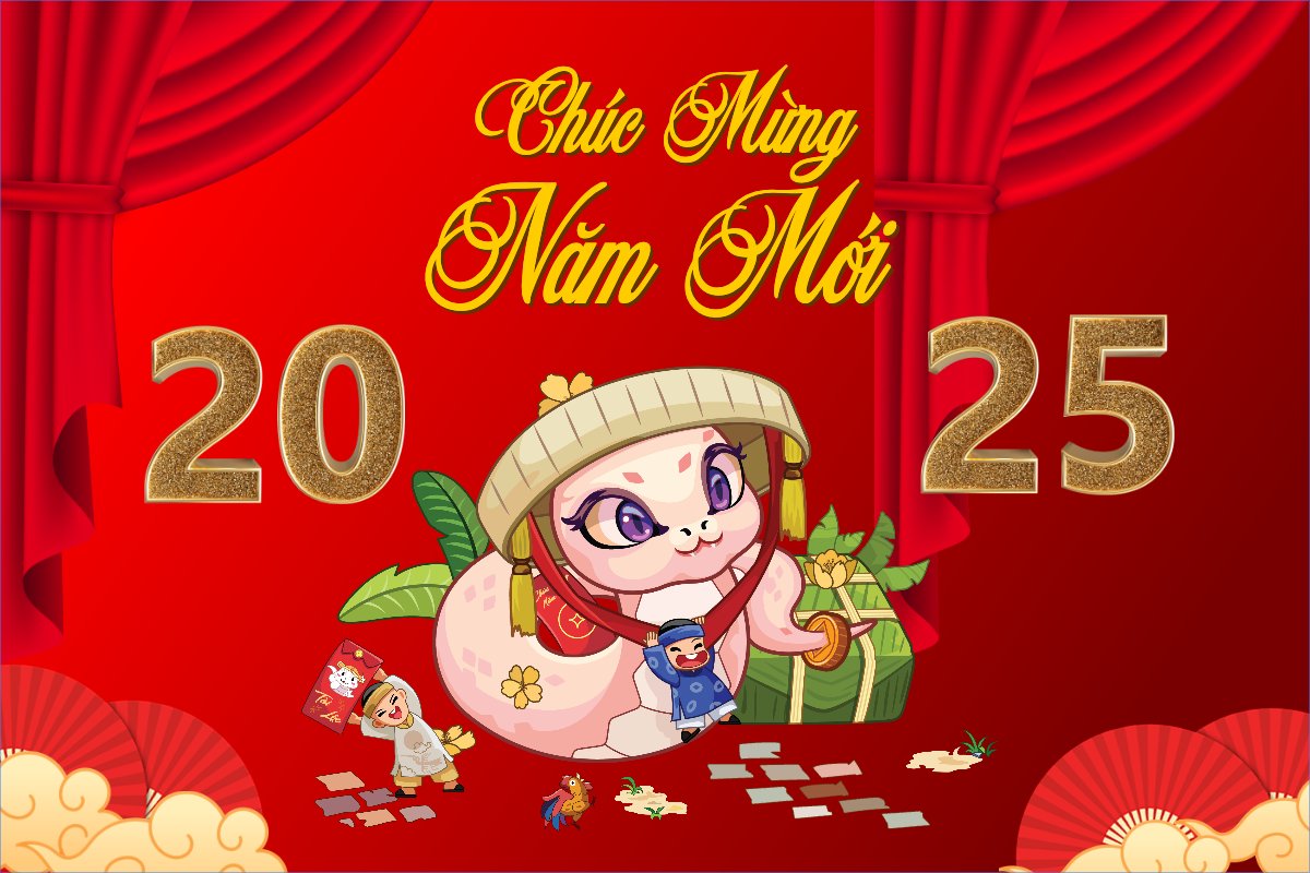 Mẫu Banner - Băng rôn Tết, Xuân, Ất tỵ, năm 2025, 2025,backdrop, sự kiện, event — LayerPic