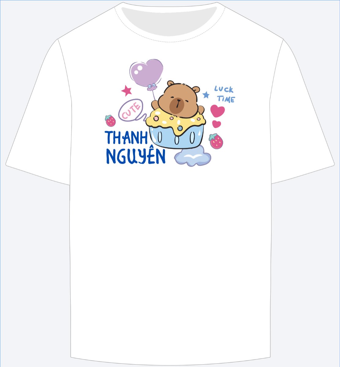 Mẫu Ao Thun Capybara, chuột lang nước, trending, hot, viral, xu hướng, thịnh hành — LayerPic