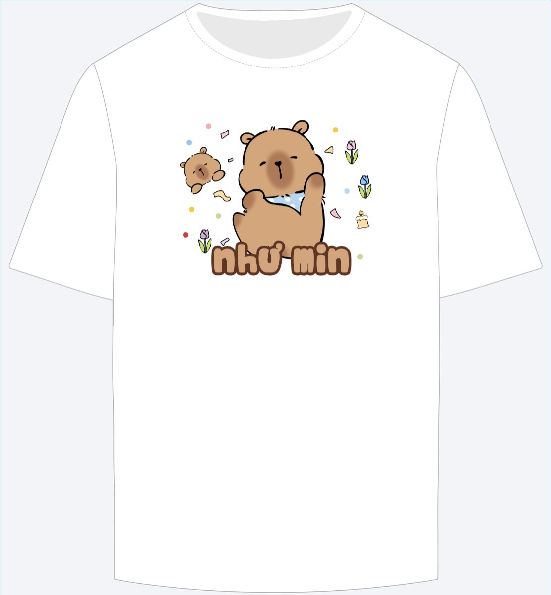 Mẫu Ao Thun Capybara, chuột lang nước, trending, hot, viral, xu hướng, thịnh hành — LayerPic