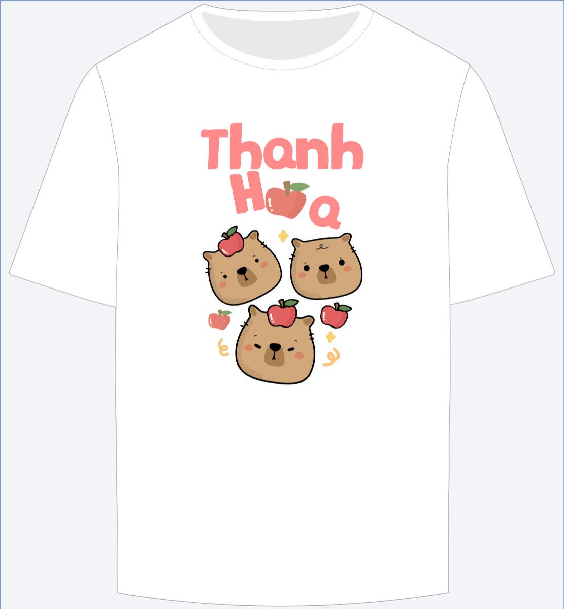 Mẫu Ao Thun Capybara, chuột lang nước, trending, hot, viral, xu hướng, thịnh hành — LayerPic