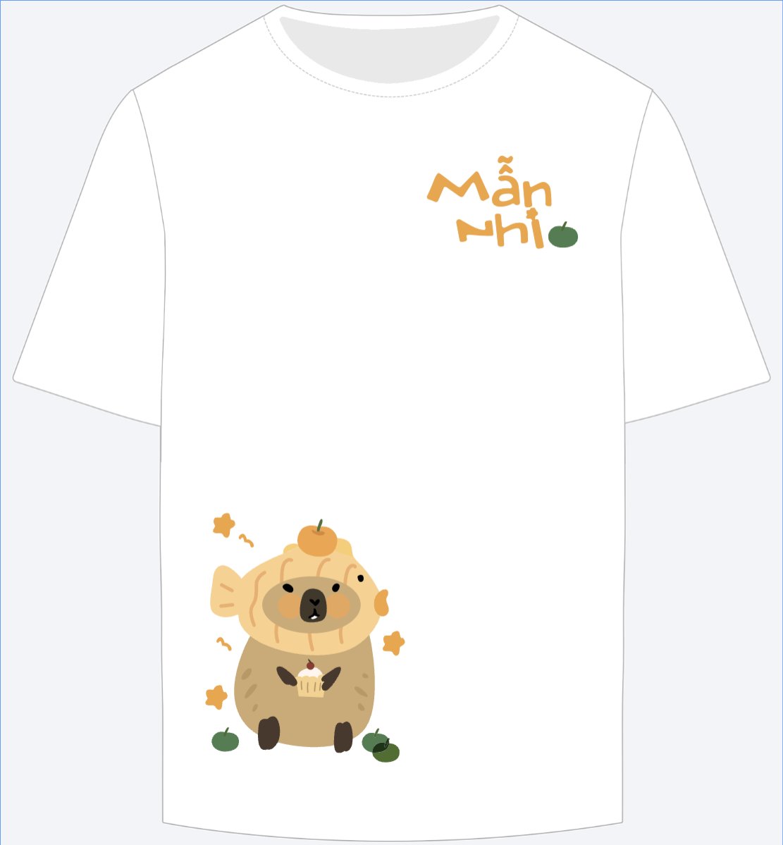 Mẫu Ao Thun Capybara, chuột lang nước, trending, hot, viral, xu hướng, thịnh hành — LayerPic