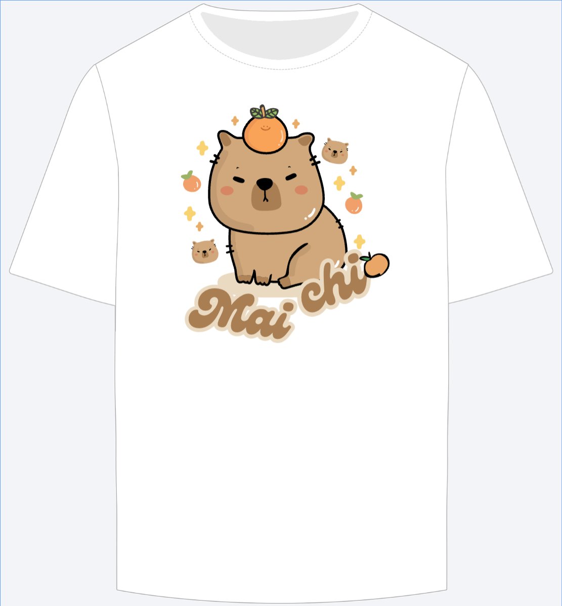 Mẫu Ao Thun Capybara, chuột lang nước, trending, hot, viral, xu hướng, thịnh hành — LayerPic