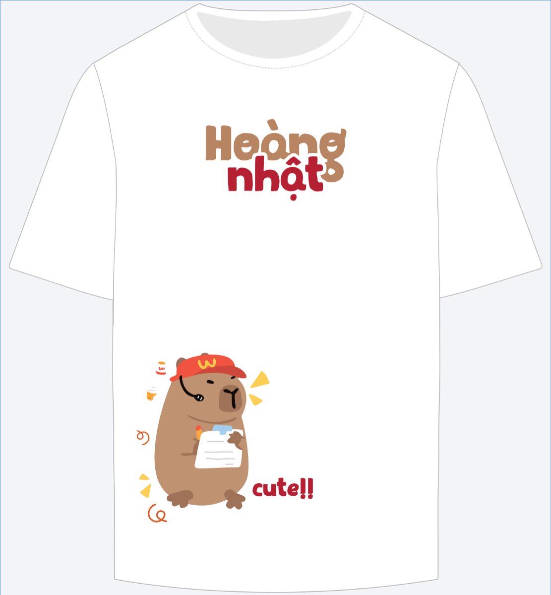 Mẫu Ao Thun Capybara, chuột lang nước, trending, hot, viral, xu hướng, thịnh hành — LayerPic