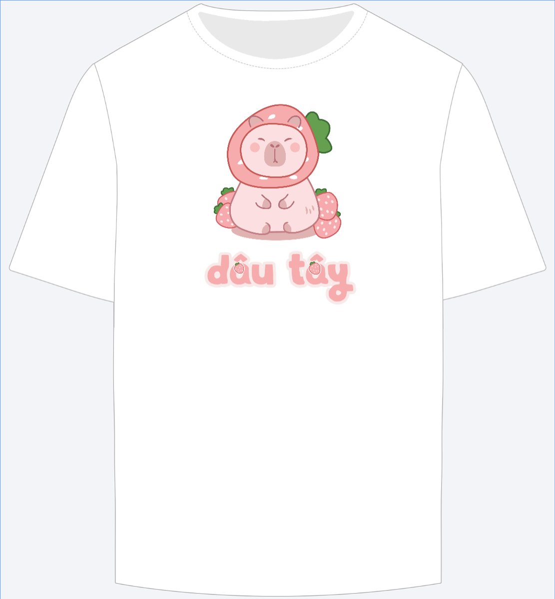 Mẫu Ao Thun Capybara, chuột lang nước, trending, hot, viral, xu hướng, thịnh hành — LayerPic