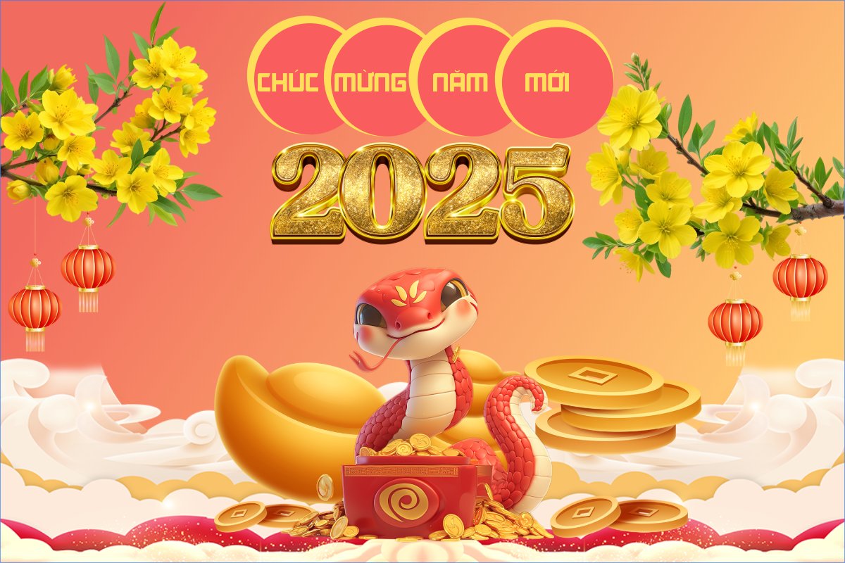 Mẫu Banner - Băng rôn Tết, Xuân, Ất tỵ, năm 2025, 2025,backdrop, sự kiện, event — LayerPic