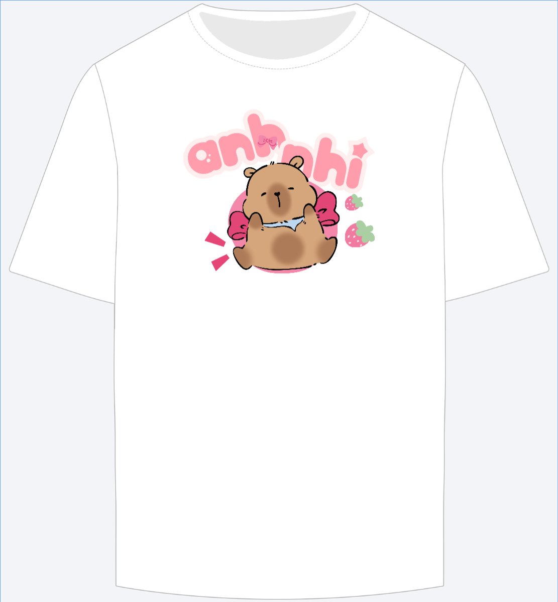 Mẫu Ao Thun Capybara, chuột lang nước, trending, hot, viral, xu hướng, thịnh hành — LayerPic